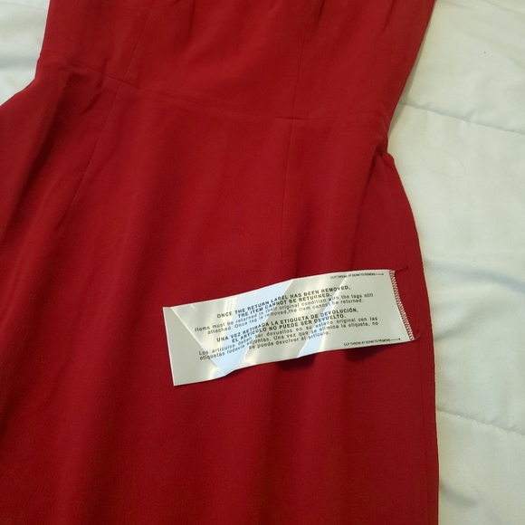 Dress The Population Bailey Red Off Shoulder Dress Size XS Bodycon - Picture 6 of 6